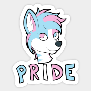 Trans Pride - Furry Mascot Sticker